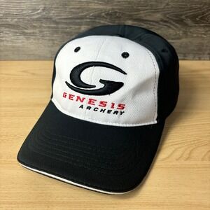 Genesis Hat Cap Strap Back Black Hunting Outdoors One Size Adjustable